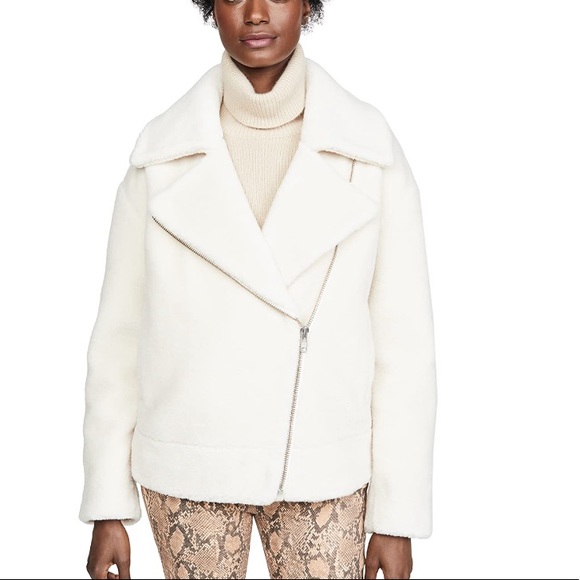 Rebecca Minkoff Jackets & Blazers - Rebecca Minkoff Brutus Shearling Moto Jacket Coat